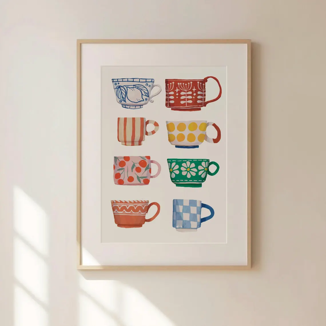 Mug Tea Coffee - Tea Cup Print, Breakfast poster, Coffee