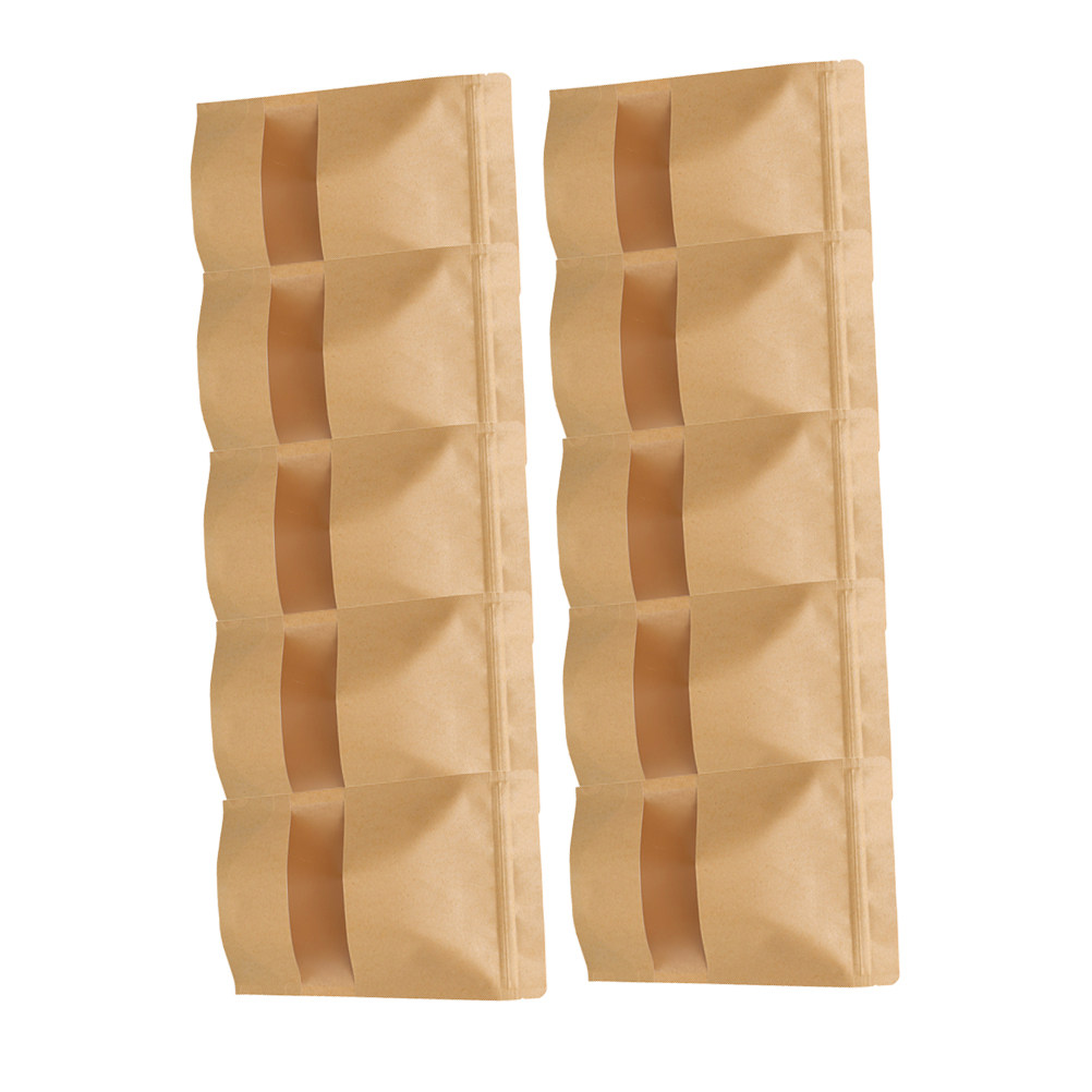 Coffee Tea Bags - 50Pcs Eco Friendly Kraft Paper Stand