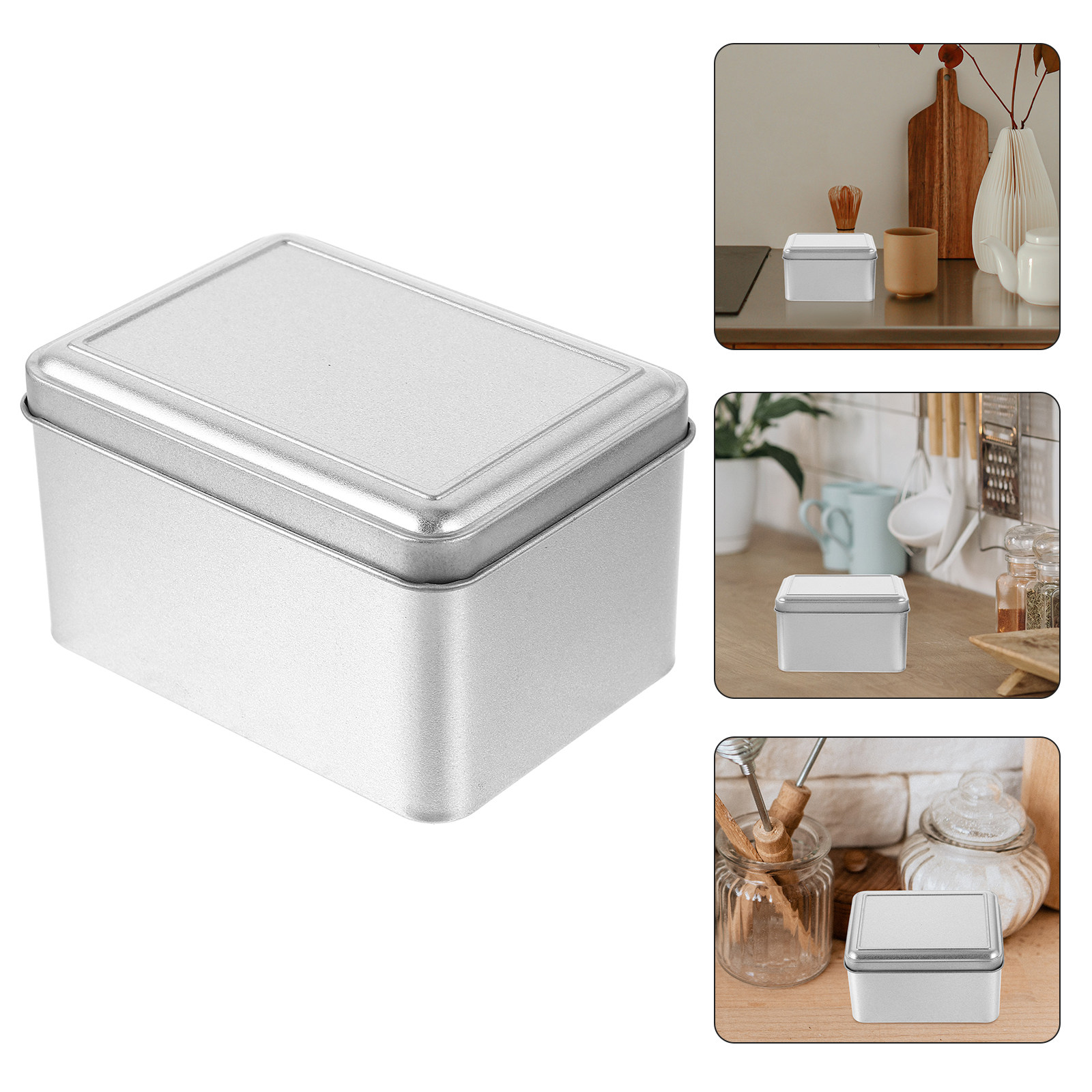 Coffee Tea Bean Leaf - Premium Tinplate Airtight Tea Storage Jar