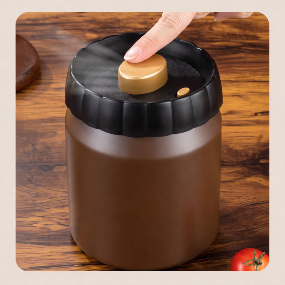 Coffee Tea Containers - Vacuum Sealed Coffee Bean Storage Canister