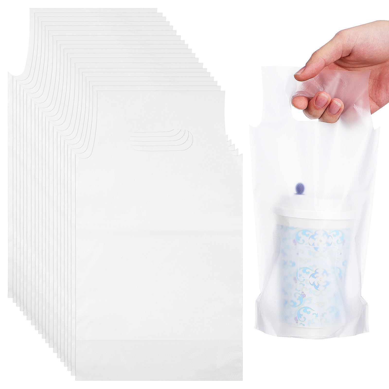 500Pcs Transparent Takeout Bev - огляд і ціна Coffee Tea Bags
