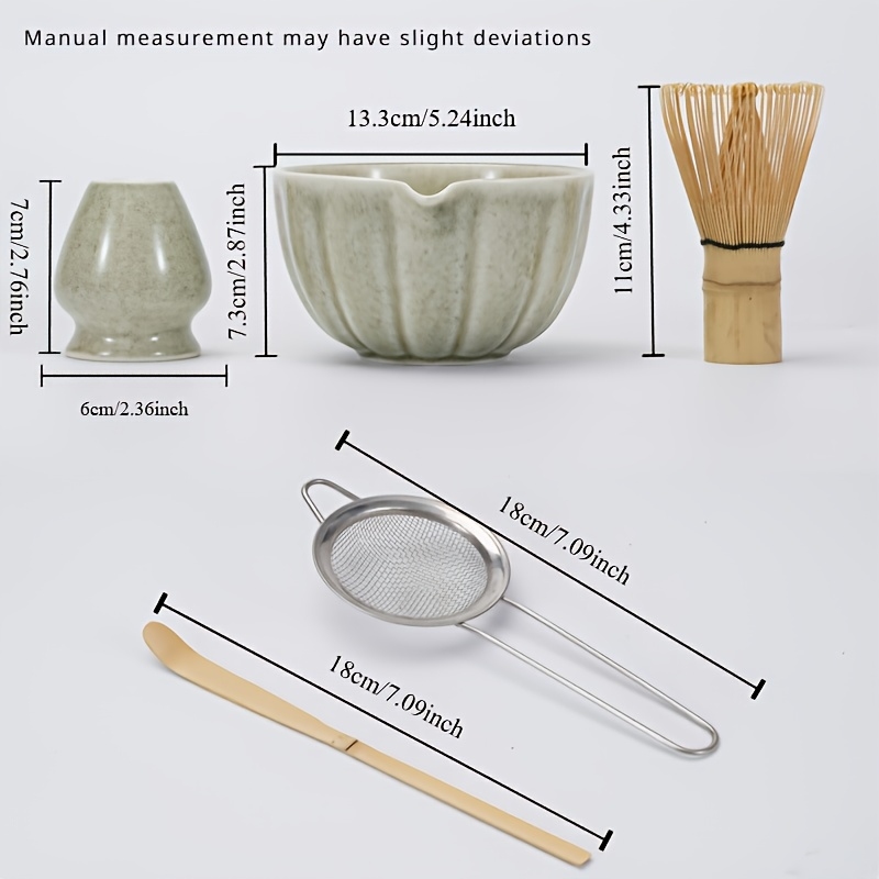 5Set Matcha Bowl with Spout Ma - огляд і ціна Matcha Whisk Set