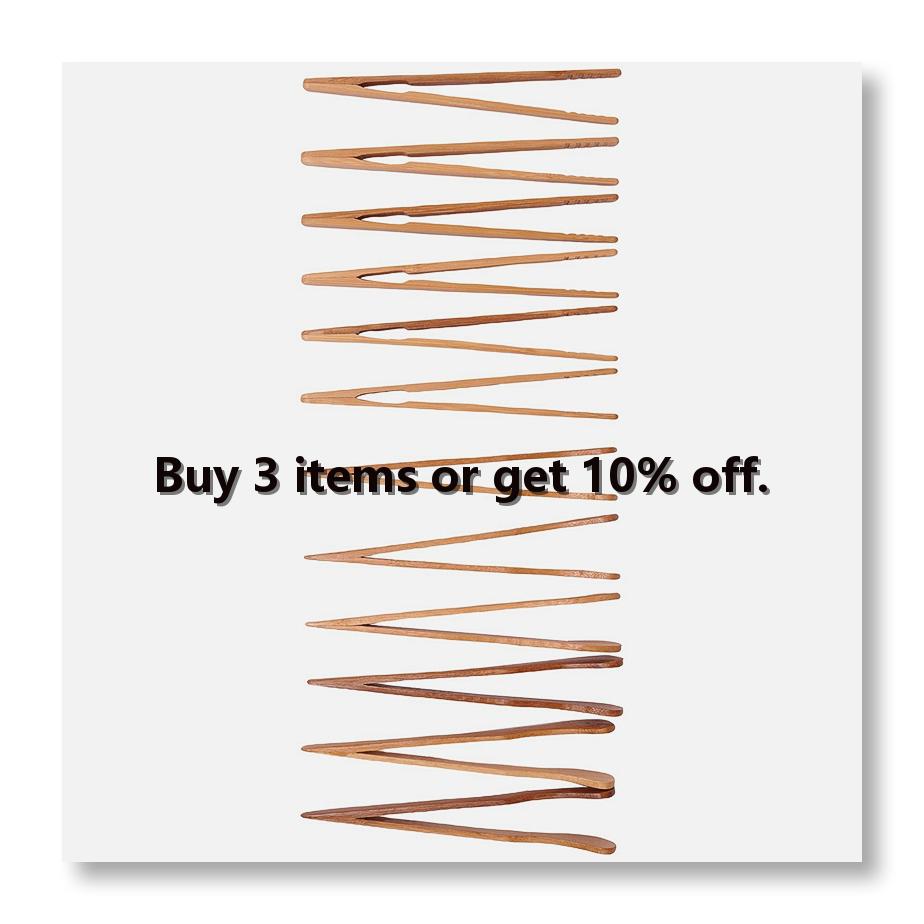 12PCS Bamboo Toaster Tongs, 7  - огляд і ціна Tea & Coffee Quận 1