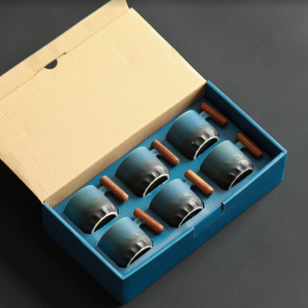 6pcs/lot Wooden-handled Tea Mu - огляд і ціна Best Tea Coffee
