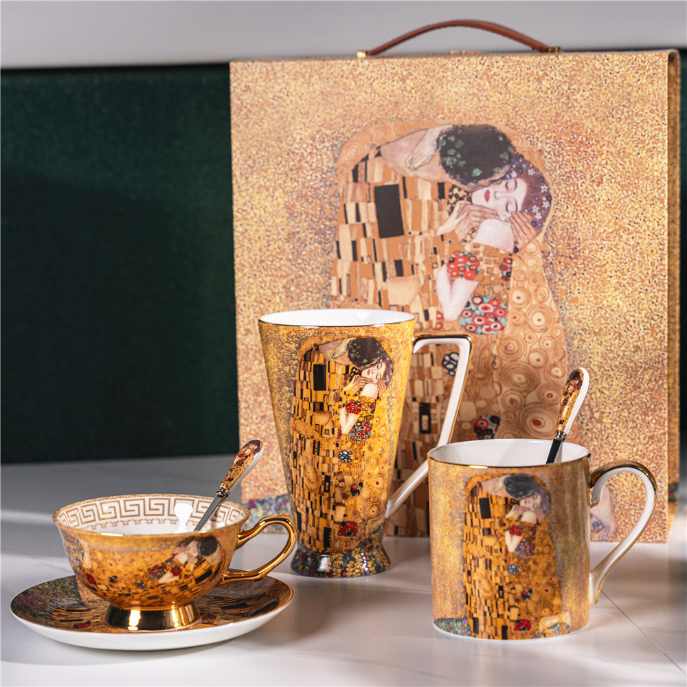 Gustav Klimt Kiss Bone China M - огляд і ціна Best Tea Coffee