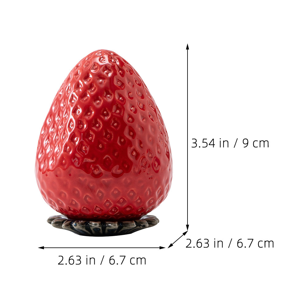 Strawberry Shape Ceramic Stora - огляд і ціна Coffee Tea Bean Leaf