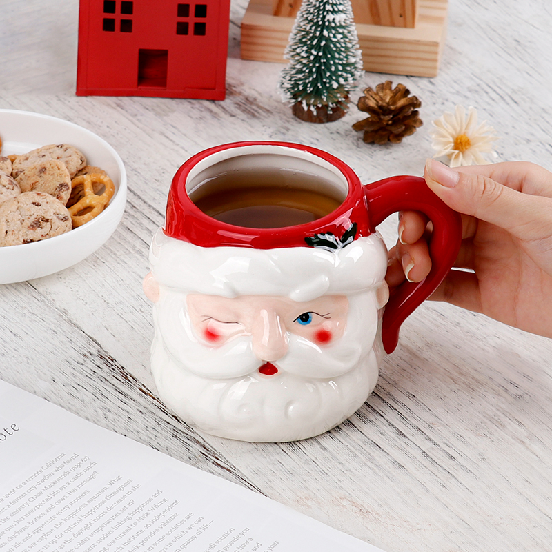 Christmas 3D Santa Ceramic Mug - огляд і ціна Coffee Tea Festival