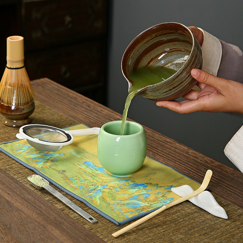 Coarse Clay Matcha Bowl with S - огляд і ціна Matcha Whisk Set