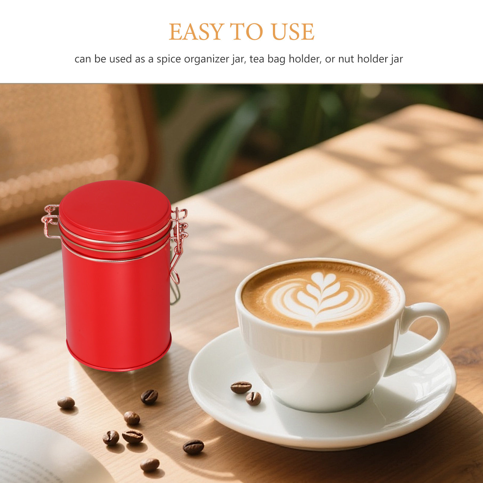 Tea Jar Canister Lid Coffee Co - огляд і ціна Coffee Tea Containers