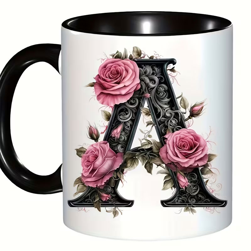 1 Black Letter Flower A-F Prin - огляд і ціна Best Tea Coffee