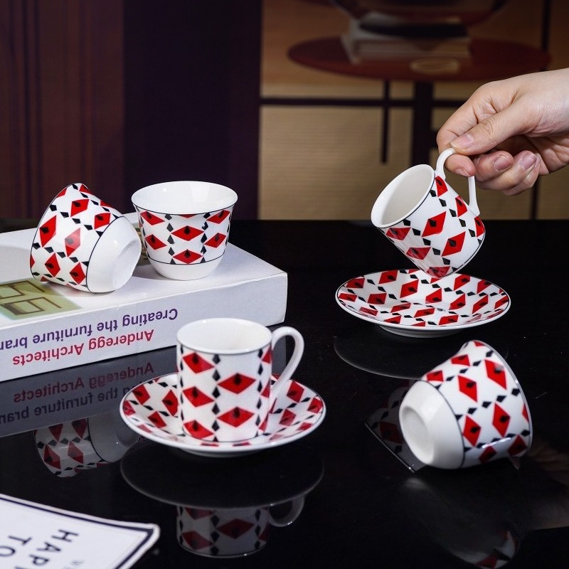 Red Exquisite Light Luxury Cer - огляд і ціна Coffee Tea Festival