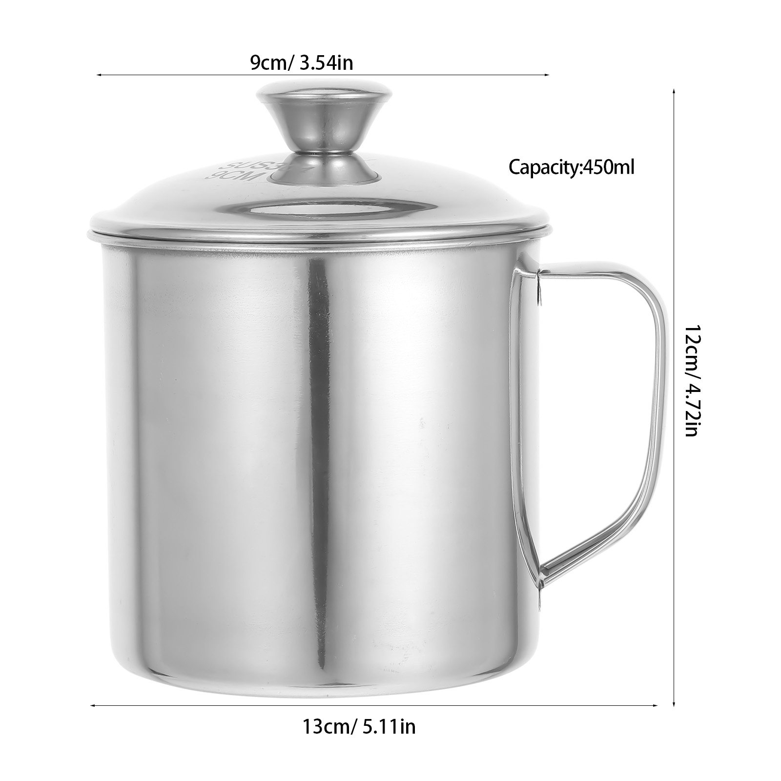 Stainless Steel Cup With Lid R - огляд і ціна Mug Tea Coffee
