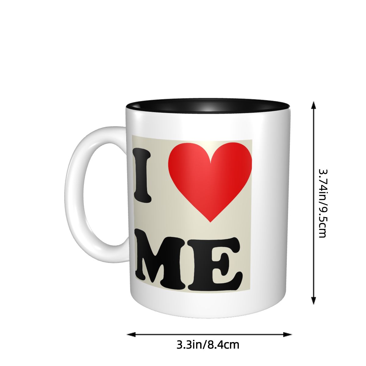 I Love Me Heart Mug Funny Cera - огляд і ціна Coffee Tea With Me