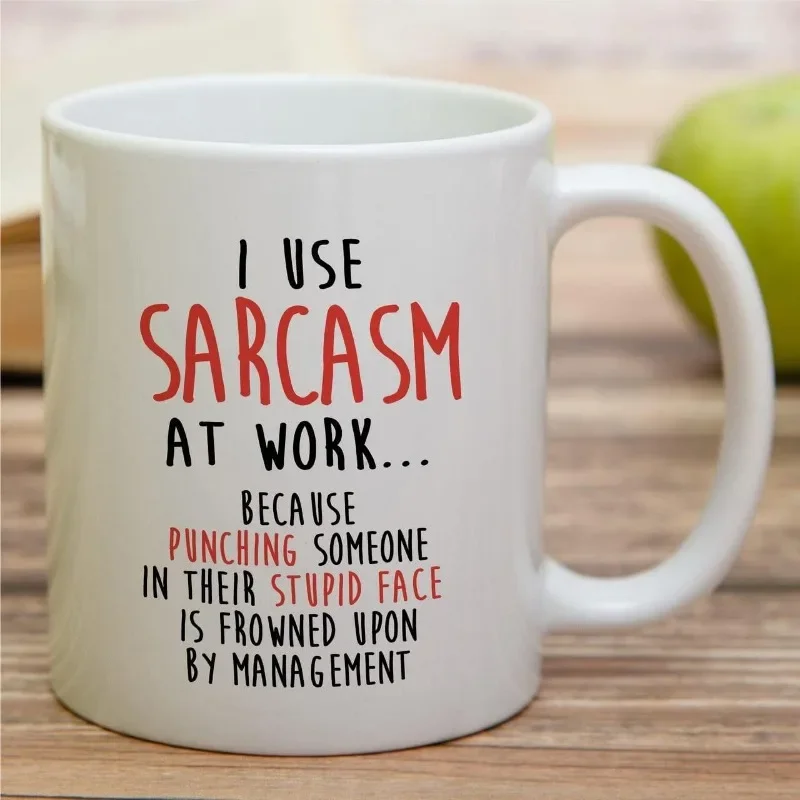 I Use Sarcasm At Work Because  - огляд і ціна Coffee And Tea Quotes Funny