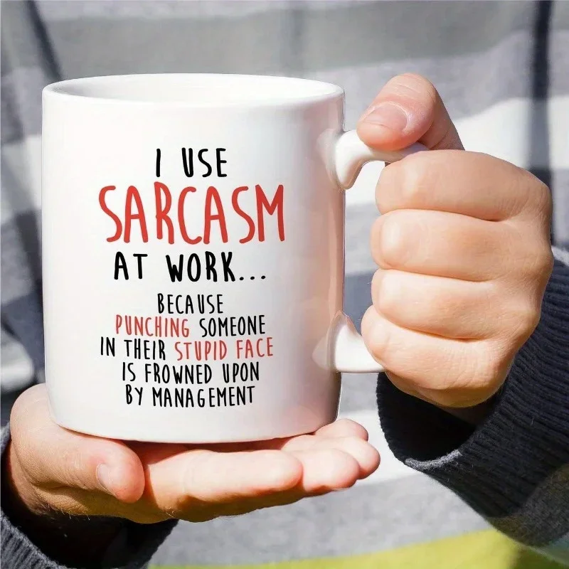 I Use Sarcasm At Work Because  - огляд і ціна Coffee And Tea Quotes Funny