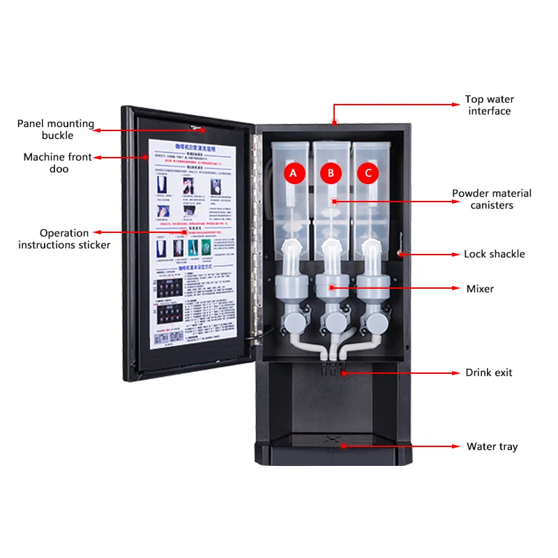 FirmHome StoreE-30SW Automatic - огляд і ціна Coffee Tea Vending Machine For Office