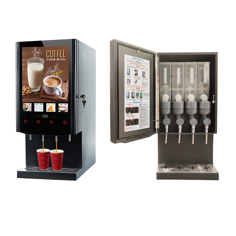 40S 4 Flavours Milk Tea Vendin - огляд і ціна Coffee Tea Vending Machine For Office