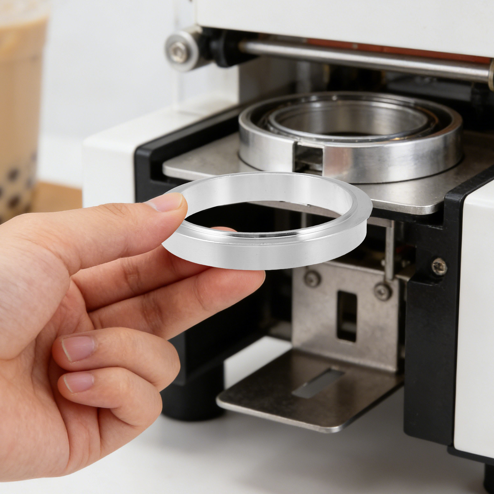 Manual Milk Tea Sealer Ring Al - огляд і ціна Mug Tea Coffee